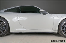 Load image into Gallery viewer, 2019-2024 Porsche 911 992 Carrera    Cabriolet Convert Turbo SD Style Dry Carbon Fiber Side Skirts