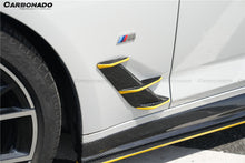 Load image into Gallery viewer, 2020-2023 BMW 5 Series G30 G38 M-tech AD Style Dry Carbon Fiber fender vents trims