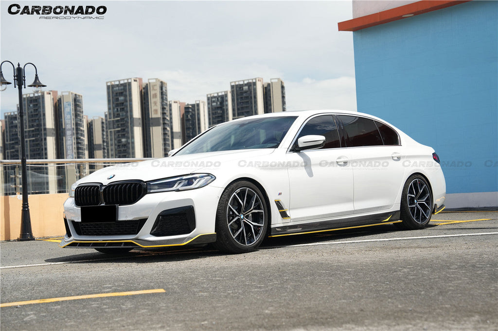 2020-2023 BMW 5 Series G30 G38 M-tech AD Style Dry Carbon Fiber fender vents trims