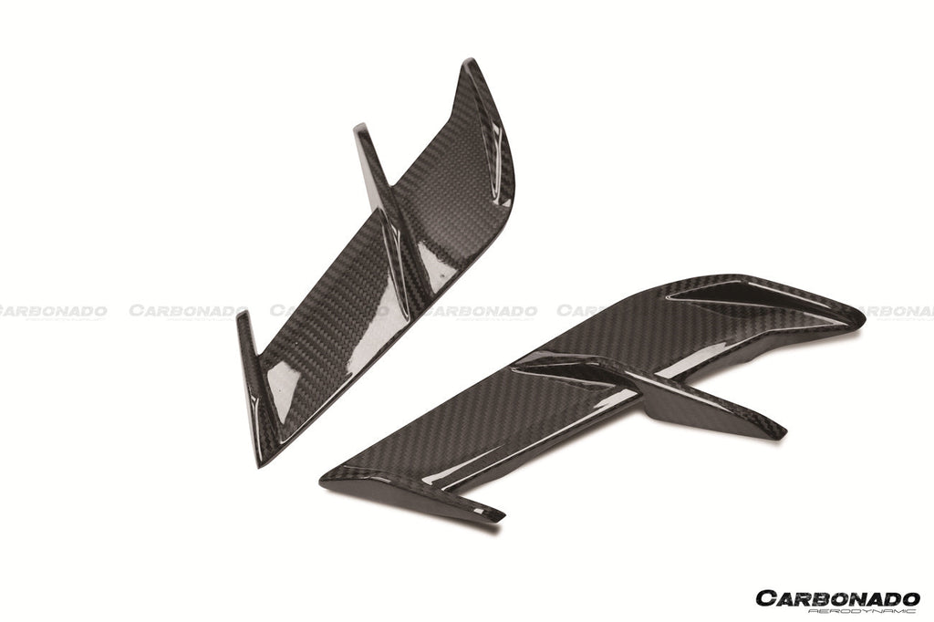 2020-2023 BMW 5 Series G30 G38 M-tech AD Style Dry Carbon Fiber fender vents trims