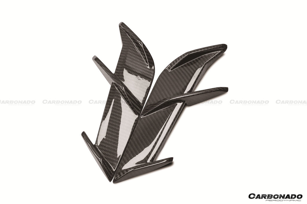 2020-2023 BMW 5 Series G30 G38 M-tech AD Style Dry Carbon Fiber fender vents trims