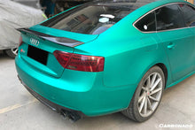 Load image into Gallery viewer, 2009-2015 Audi A5 Sline S5 Sedan RT Style Carbon Fiber Trunk Spoiler - Carbonado