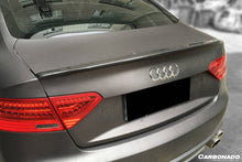 Load image into Gallery viewer, 2009-2015 Audi A5 Coupe CTE Style Carbon Fiber Trunk Spoiler - Carbonado