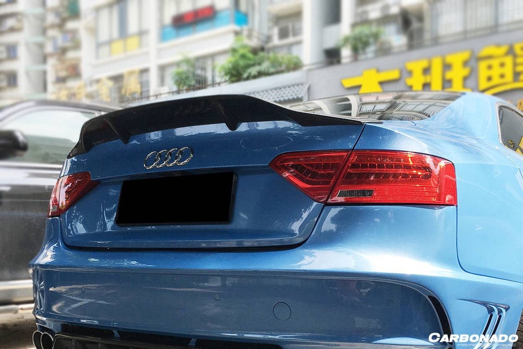 2009-2015 Audi A5 Coupe RT Style Carbon Fiber Trunk Spoiler - Carbonado Aero