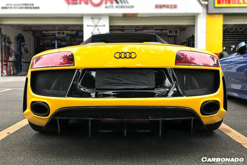 2006-2015 Audi R8 V8/V10 Coupe/Spyder DPGT Style Rear Bumper  - Carbonado Aero
