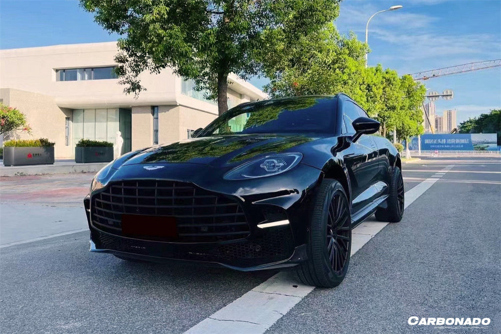 2021-2024 Aston Martin DBX 707 Style Dry Carbon Fiber Front Bumper With Lights