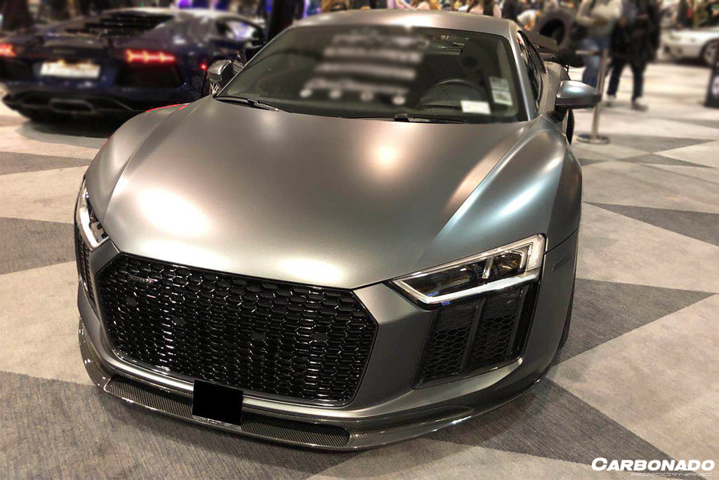 2016-2019 Audi R8 VRS Style Carbon Fiber Front Lip - Carbonado Aero