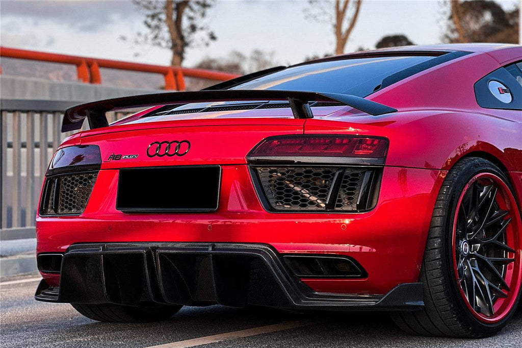2016-2023 Audi R8 GEN2/GEN3 Coupe ONLY GT Style Carbon Fiber Trunk Wing - Carbonado