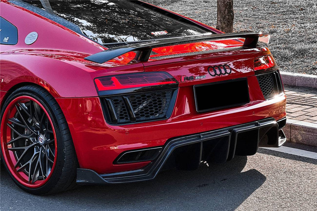 2016-2023 Audi R8 GEN2/GEN3 Coupe ONLY GT Style Carbon Fiber Trunk Wing - Carbonado