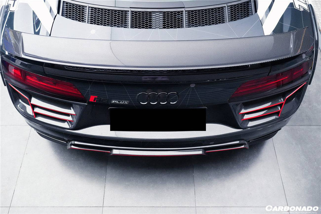2016-2023 Audi R8 GEN2/GEN3 Coupe ONLY GT Style Carbon Fiber Trunk Wing - Carbonado Aero