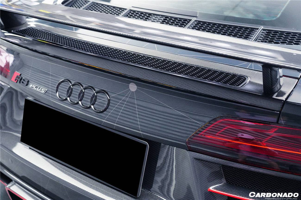 2016-2023 Audi R8 GEN2/GEN3 Coupe ONLY GT Style Carbon Fiber Trunk Wing - Carbonado Aero