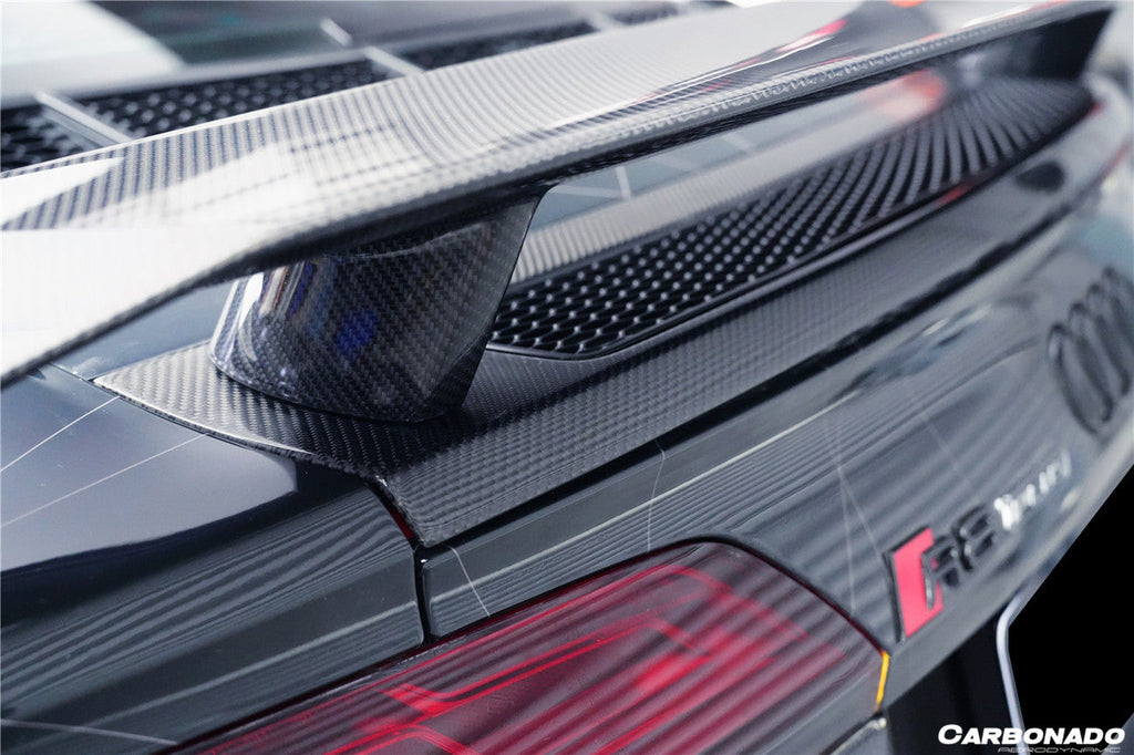 2016-2023 Audi R8 GEN2/GEN3 Coupe ONLY GT Style Carbon Fiber Trunk Wing - Carbonado Aero