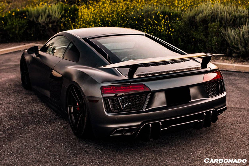 2016-2023 Audi R8 VRS Style Carbon Fiber Trunk Spoiler - Carbonado Aero