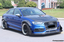 Load image into Gallery viewer, 2013-2020 Audi RS3 S3 A3 Sline Sedan BKSS Style Carbon Fiber Side Skirts - Carbonado Aero