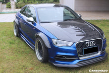 Load image into Gallery viewer, 2013-2020 Audi RS3 S3 A3 Sline Sedan BKSS Style Carbon Fiber Side Skirts - Carbonado Aero