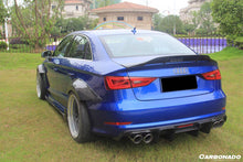 Load image into Gallery viewer, 2013-2020 Audi S3/ A3 /RS3 Sedan RT Style Carbon Fiber Trunk Spoiler - Carbonado