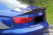 Load image into Gallery viewer, 2013-2020 Audi S3/ A3 /RS3 Sedan RT Style Carbon Fiber Trunk Spoiler - Carbonado Aero