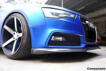 Load image into Gallery viewer, 2009-2015 Audi A5 Sline S5 DM Style Carbon Fiber Front Lip - Carbonado