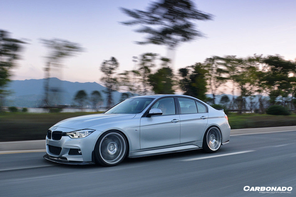 2011-2019 BMW 3 Series F35 M-Tech GV Style Carbon Fiber Side Skirts - Carbonado Aero