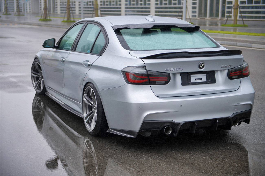 2011-2019 BMW 3 Series F30 & F35 M-Tech GV Carbon Fiber Trunk Spoiler - Carbonado