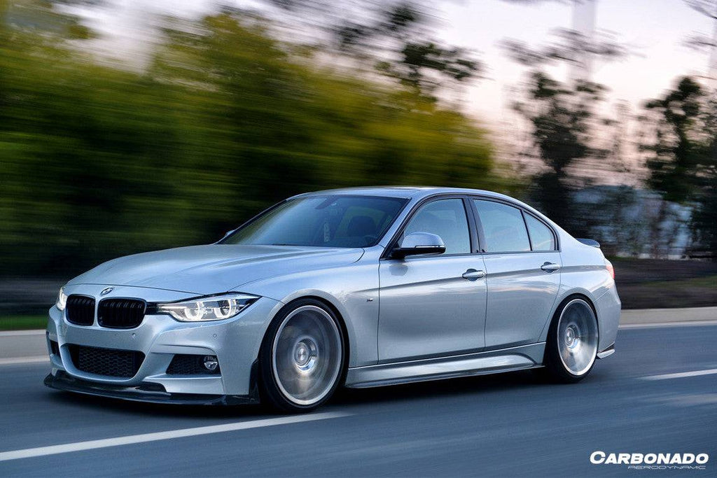 2011-2019 BMW 3 Series F35 M-Tech GV Style Carbon Fiber Side Skirts - Carbonado Aero