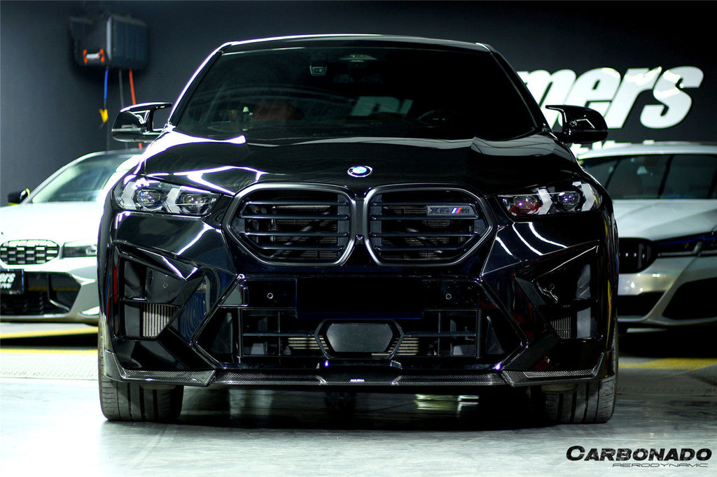2024-2025  BMW X6M F96 AD Style Dry Carbon Fiber Front Lip - Carbonado