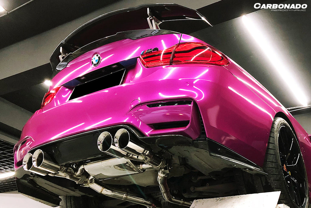 2014-2020 BMW M3 F80 & M4 F82 SM Style Carbon Fiber Rear Diffuser and Lip