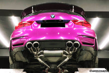 Load image into Gallery viewer, 2014-2020 BMW M3 F80 &amp; M4 F82 SM Style Carbon Fiber Rear Cap - Carbonado Aero