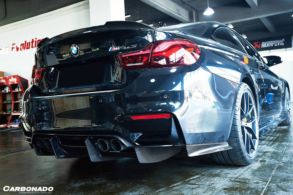 2014-2020 BMW M3 F80 & M4 F82 SM Style Carbon Fiber Rear Diffuser - Carbonado Aero