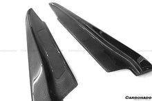 Load image into Gallery viewer, 2008-2012 BMW M3 E90/E92/E93 ET Style Carbon Fiber Rear Bumper Splitter Caps - Carbonado Aero