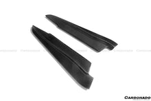 Load image into Gallery viewer, 2008-2012 BMW M3 E90/E92/E93 ET Style Carbon Fiber Rear Bumper Splitter Caps - Carbonado Aero