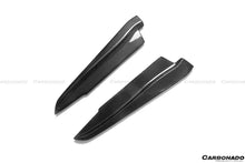 Load image into Gallery viewer, 2008-2012 BMW M3 E90/E92/E93 ET Style Carbon Fiber Rear Bumper Splitter Caps - Carbonado Aero