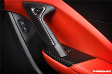 Load image into Gallery viewer, 2013-2019 Corvette C7 Z06 Grandsport Dry Carbon Fiber Interior passenger Window Switch Side Armrest Panel cover Trim - Carbonado