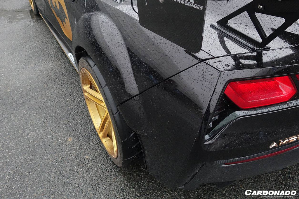 2013-2019 Corvette C7 PD Style Wide body Rear Flares And Side Skirts - Carbonado Aero