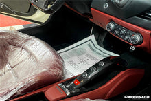 Load image into Gallery viewer, 2015-2020 Ferrari 488 GTB Spider Dry Carbon Fiber AC Control Panel Cover