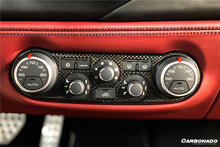 Load image into Gallery viewer, 2015-2020 Ferrari 488 GTB &amp; Spider Dry Carbon Fiber AC Control Panel Cover - Carbonado