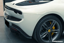 Load image into Gallery viewer, 2022-UP Ferrari 296 GTB OE Style Carbon Fiber Rear Bumper With Diffuser - Carbonado Aero
