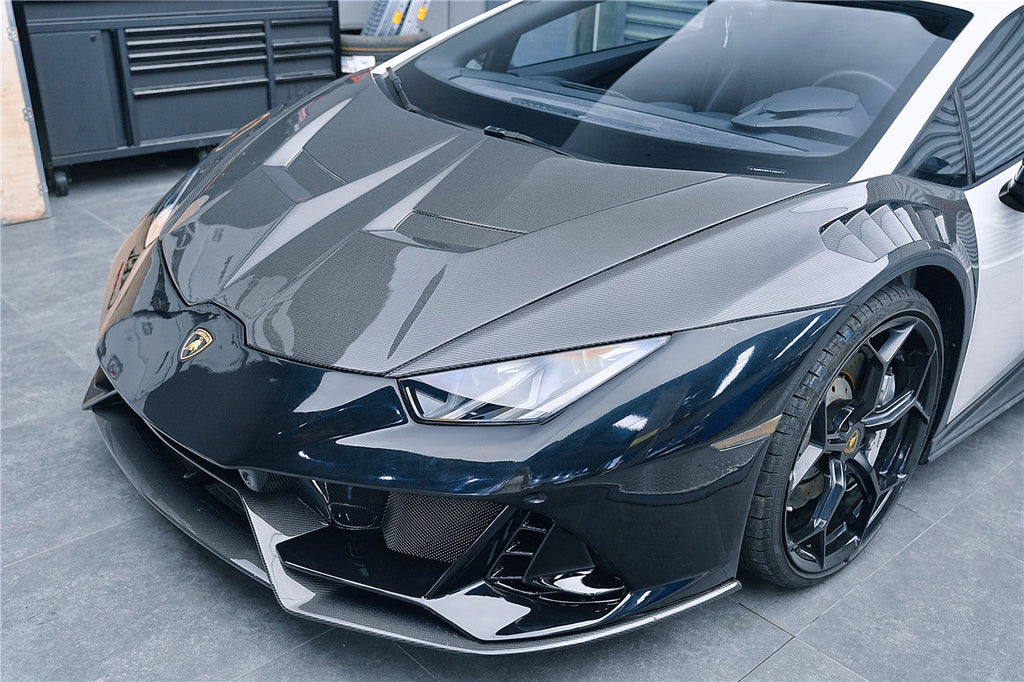 2015-2025 Lamborghini Huracan LP610 & LP580 & EVO & Tecnica VRS Style Front Fender - Carbonado