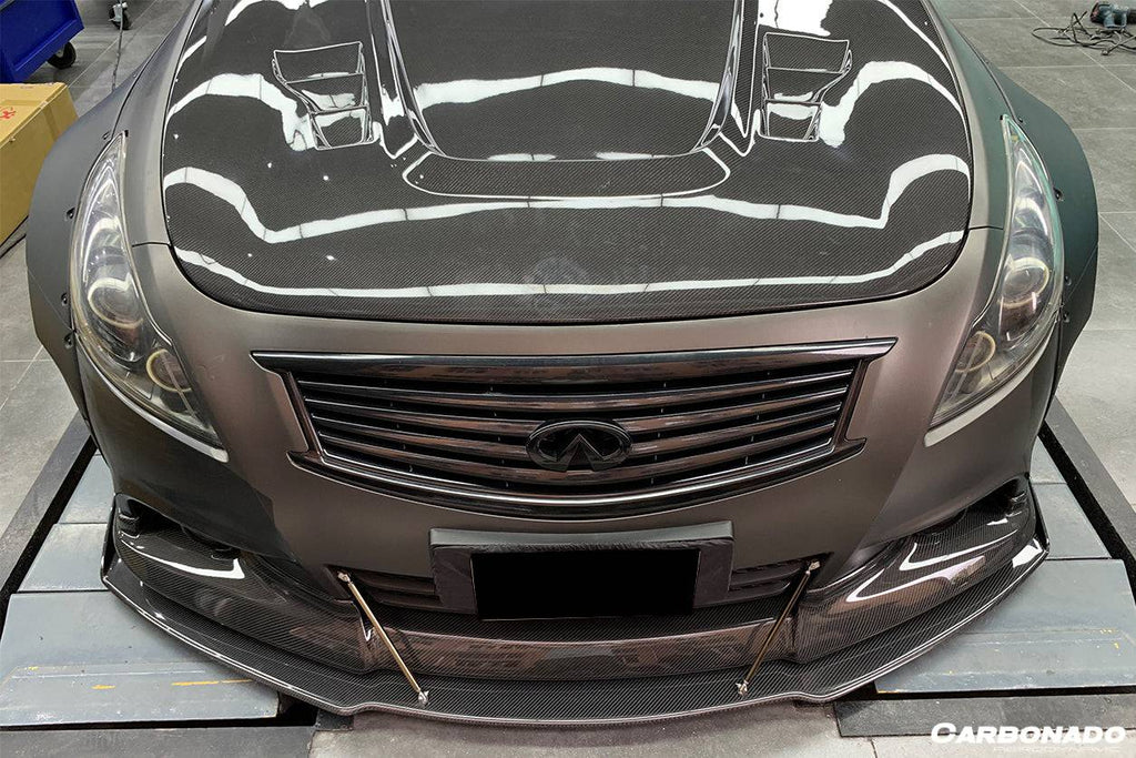2010-2013 Infiniti G25 & G37 Sedan BKSS Style Hood - Carbonado