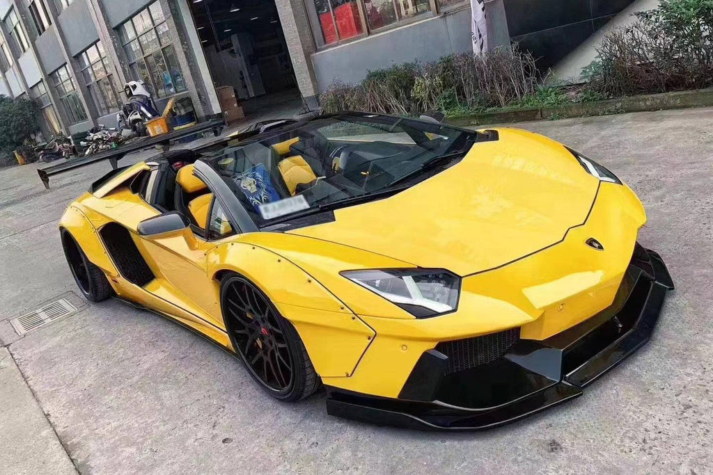 2011-2016 Lamborghini Aventador LP700 Coupe & Roadster DE Style Side Skirt - Carbonado
