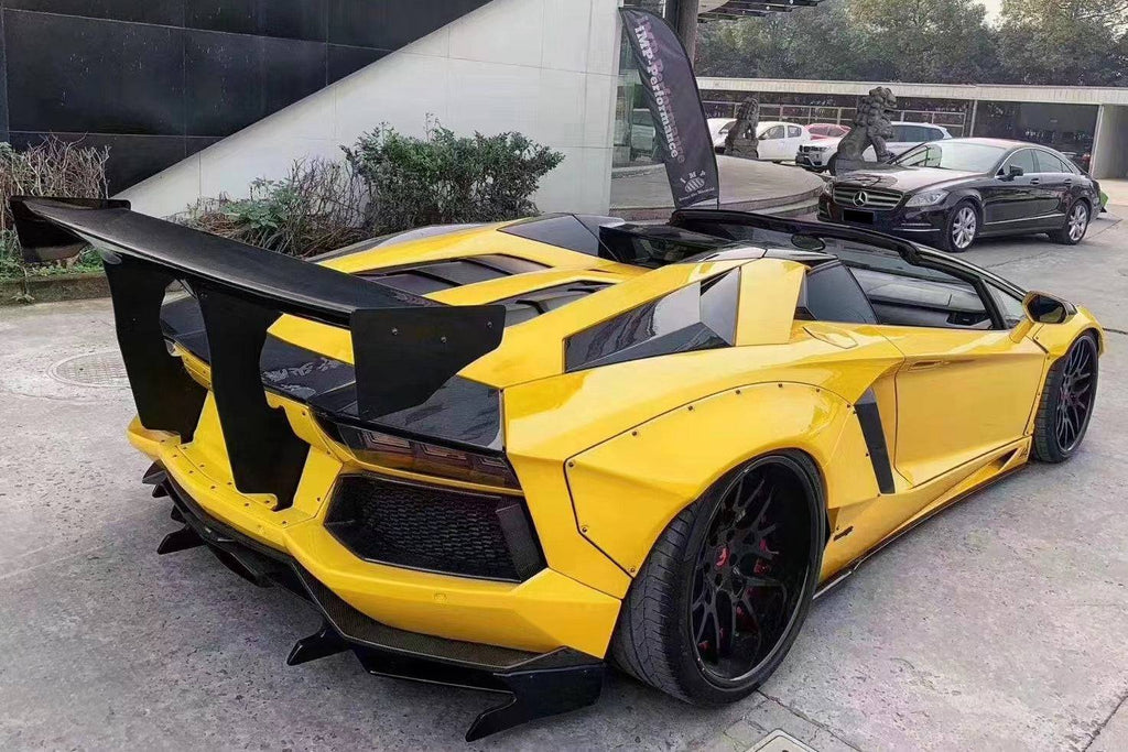 2011-2016 Lamborghini Aventador LP700 Coupe & Roadster DE Style Rear Wide Flares - Carbonado