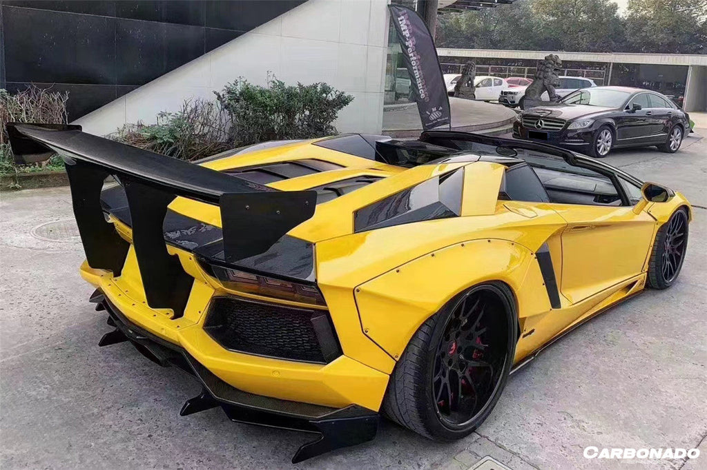 2011-2016 Lamborghini Aventador LP700 Coupe & Roadster DE Style Side Skirt - Carbonado