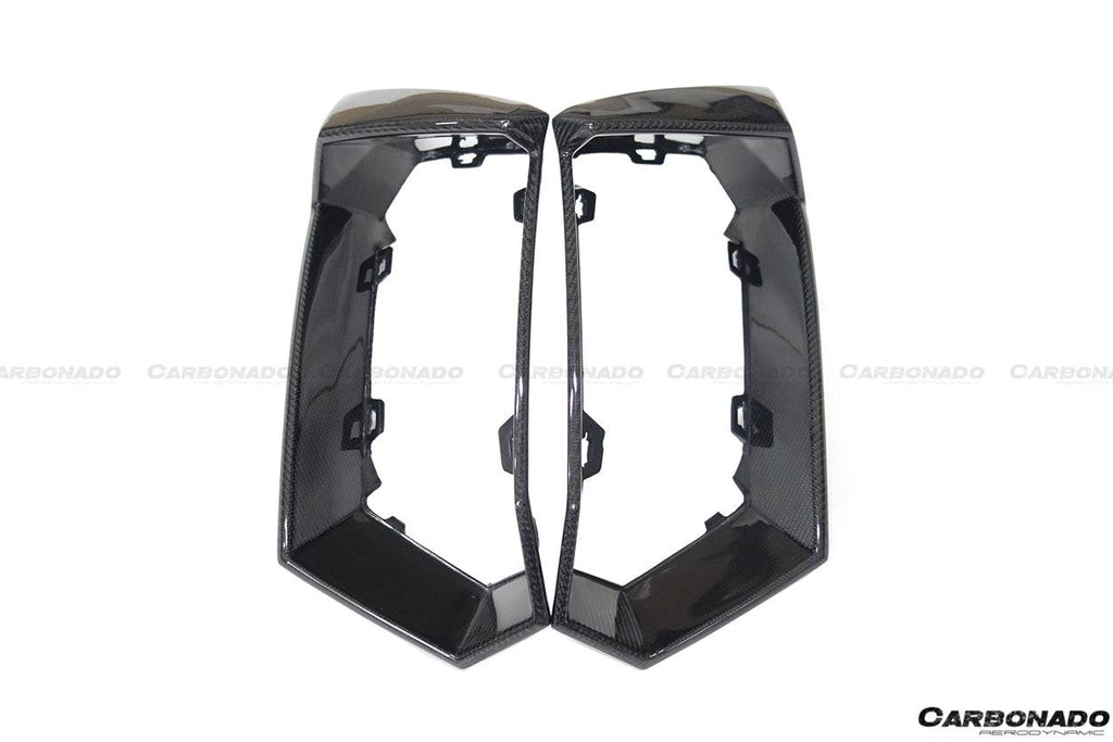2011-2016 Lamborghini Aventador LP700 Coupe & Roadster Oem Style Carbon Fiber Rear Bumper Grille - Carbonado