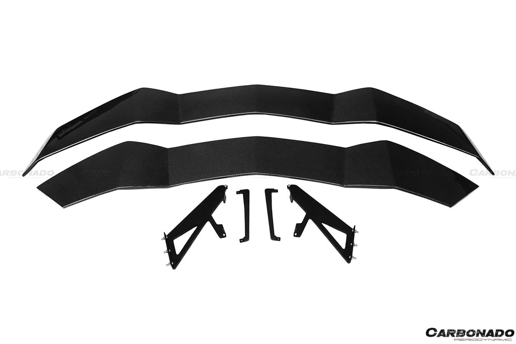 2011-2021 Lamborghini Aventador LP700 LP740 Coupe/Roadster RZS Style Carbon Fiber Trunk Spoiler - Carbonado Aero