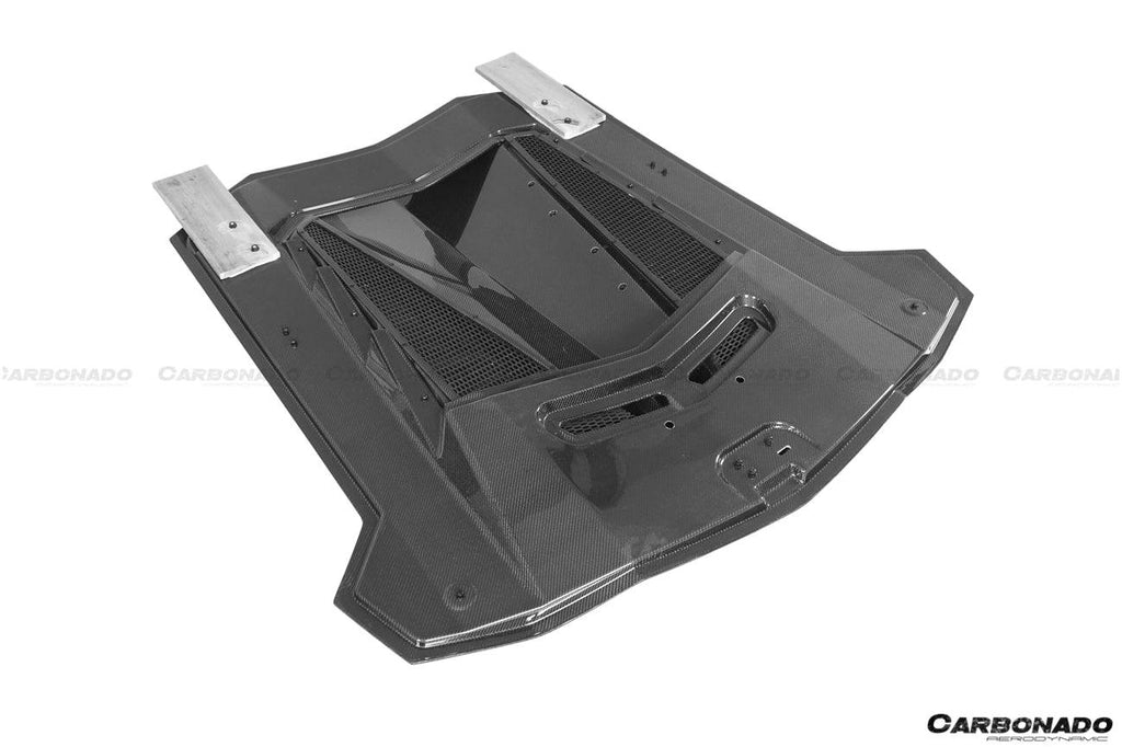 2011-2016 Lamborghini Aventador LP700 Coupe DM Style Carbon Fiber Engine Trunk - Carbonado Aero