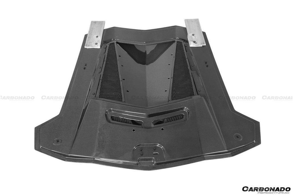 2011-2016 Lamborghini Aventador LP700 Coupe DM Style Carbon Fiber Engine Trunk - Carbonado Aero