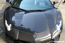 Load image into Gallery viewer, 2011-2021 Lamborghini Aventador LP700 LP740 Coupe OEM Style Carbon Fiber Front Hood Vent - Carbonado Aero