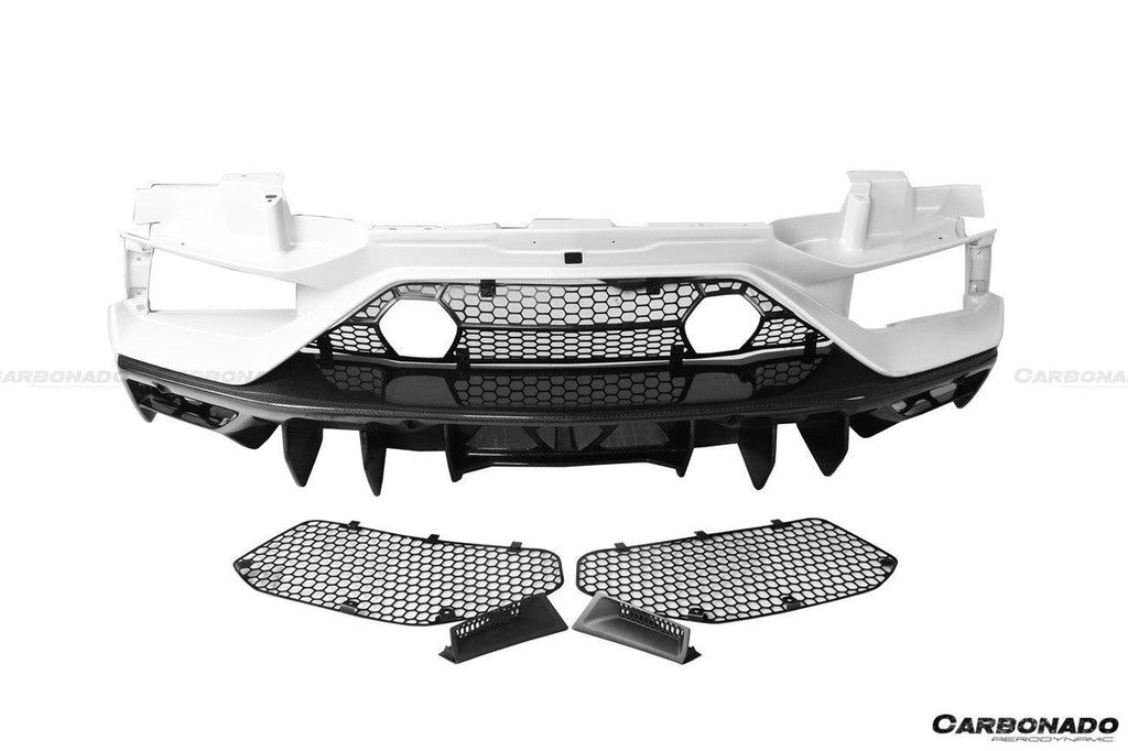 2011-2021 Lamborghini Aventador LP700 LP740 LP750 Coupe/Roadster SVJ Style Part Dry Carbon Fiber Rear Bumper - Carbonado Aero