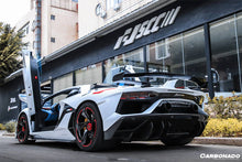 Load image into Gallery viewer, 2011-2021 Lamborghini Aventador LP700 LP740 LP750 Coupe/Roadster SVJ Style Part DRY Carbon Fiber Engine Hood And Wing - Carbonado Aero