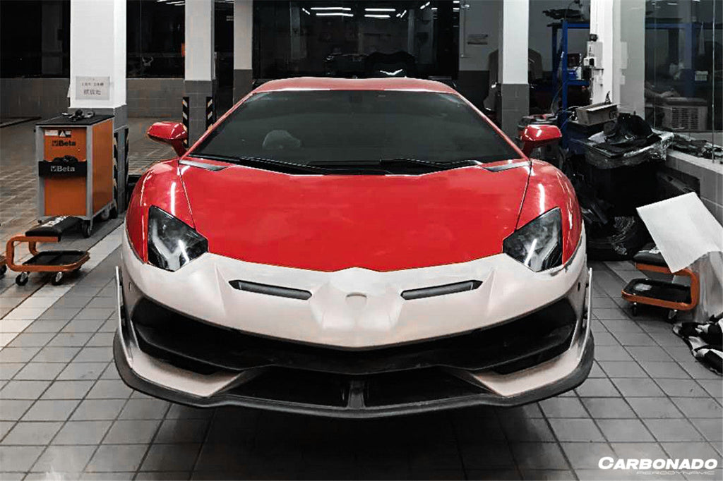2011-2021 Lamborghini Aventador LP700 LP740 LP750 Coupe/Roadster SVJ Style Part DRY Carbon Fiber Aero Full Kit - Carbonado Aero